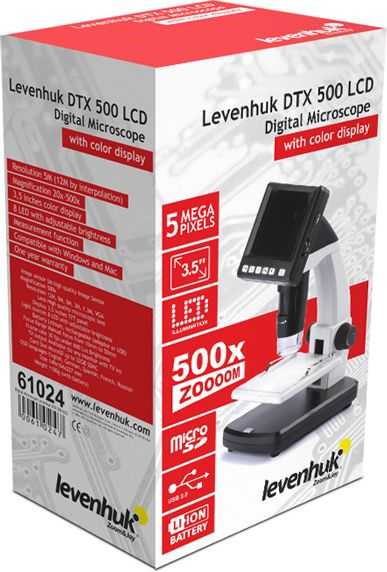 Skaitmeninis mikroskopas Levenhuk DTX 500 LCD