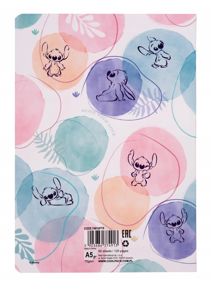 Mikrotik Disney SĄSIUVIN FASHION STITCH 1 A5 60LAP LANG