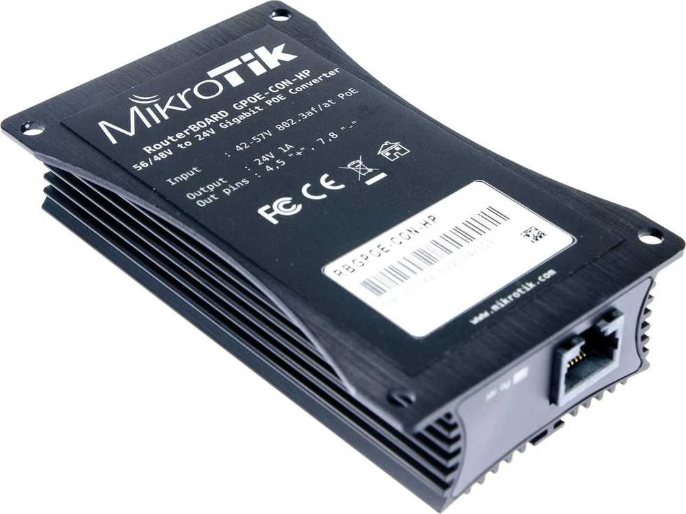 MIKROTIK RBGPOE-CON-HP Mikrotik RBGPOE-CON-HP 48–24 V Gigabit PoE keitiklis