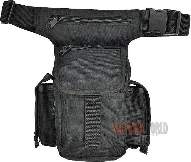 Mil-Tec Mil-Tec Juoda universali juosmens rankinė „Multi Pack“