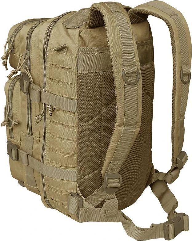 Kuprinė Mil-tec Assault lazerinis Cut SM, coyote, smelio spalvos,20L