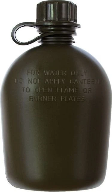 Gertuvė plastikinė Mil-tec 950ml (be dėklo) žalia