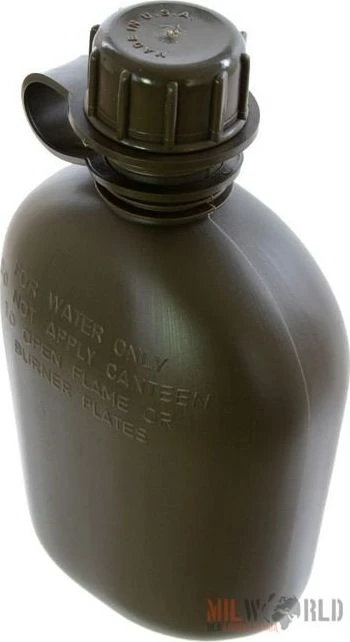 Gertuvė plastikinė Mil-tec 950ml (be dėklo) žalia