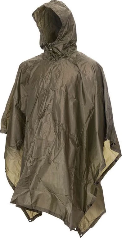 Mil-Tec Od Ripstop 260gr Wet Weather Poncho ′Basic- Palapinsiaustė olive žalia