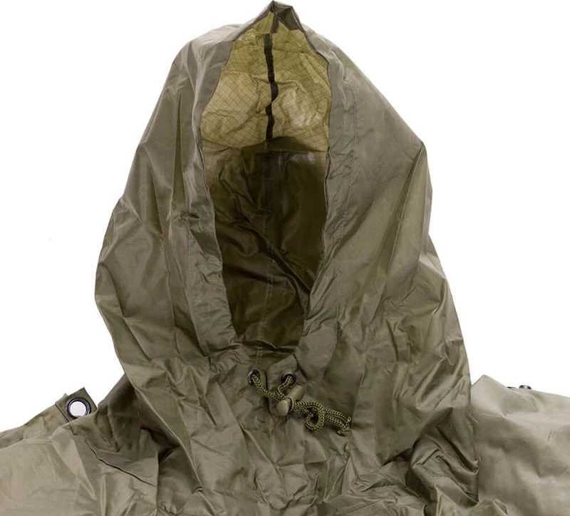Mil-Tec Od Ripstop 260gr Wet Weather Poncho ′Basic- Palapinsiaustė olive žalia