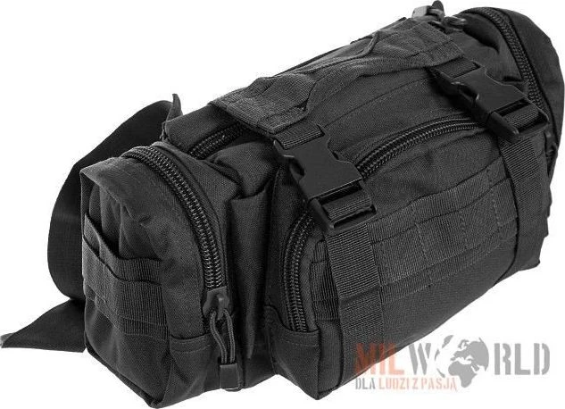 Mil-Tec Mil-Tec Saszetka Biodrowa MOLLE Juoda universalus