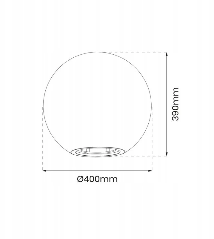 Milagro Šviestuvas lauko Globo 10W E27 IP44 D40+RGB LEMP