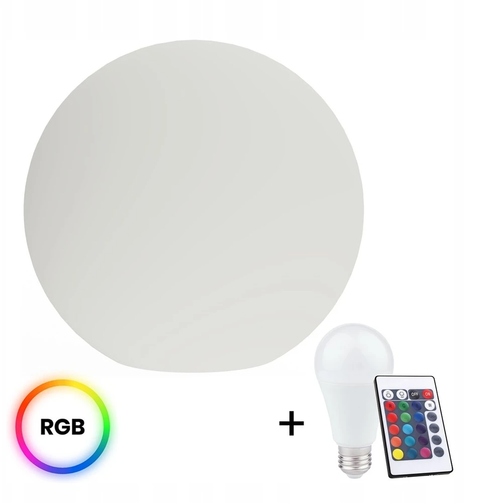 Milagro Šviestuvas lauko Globo 10W E27 IP44 D40+RGB LEMP