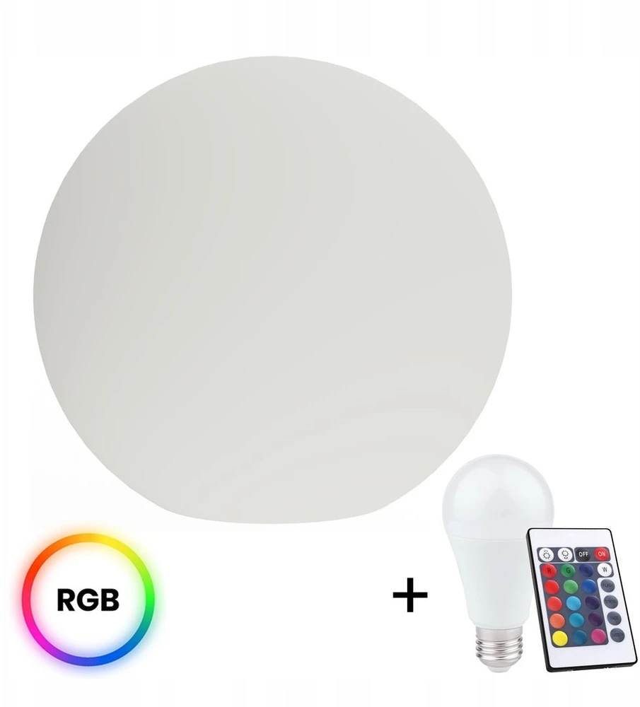 Milagro Šviestuvas lauko 10W E27 IP44 D60+RGB LEMP