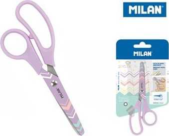 Žirklės su raštais Milan, violetinės, 13.4 cm