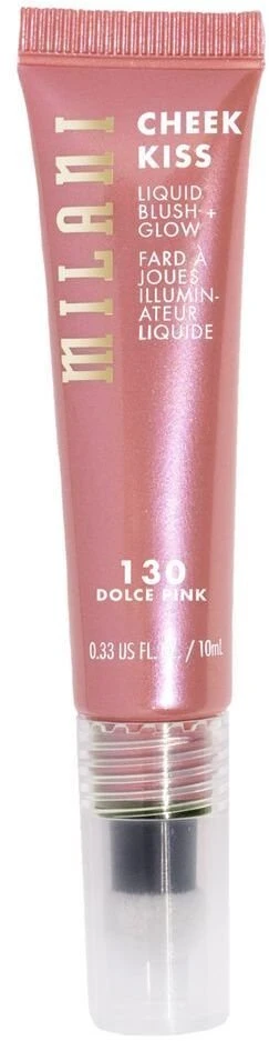 Milani Cheek Kiss Blush + Glow Illuminating Liquid Blush 130 Dolce Rožinė, 10 ml