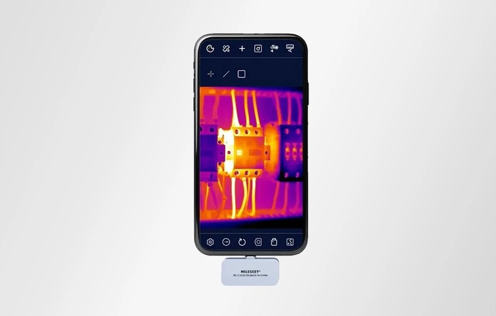 Termovizorinė Kamera - Mileseey TR256i 256×192 Rezoliucija, -15°C iki 600°C, USB-C, Juoda