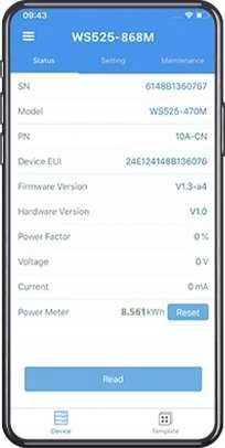 Išmanusis LoRaWAN apšvietimo valdiklis - LN versija - Milesight WS558-868M