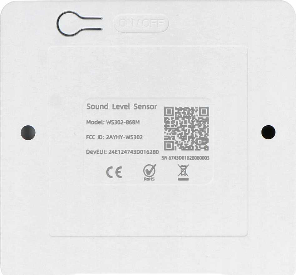 Milesight garso lygio jutiklis LoRaWAN WS302 Milesight