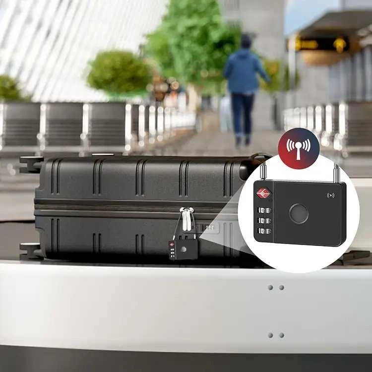 MiLi GPS Bluetooth MiLock Tracker HD-P16-L (tik Apple) bagažo užraktas juodos spalvos