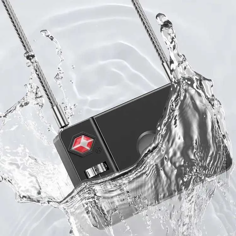 MiLi GPS Bluetooth MiLock Tracker HD-P16-L (tik Apple) bagažo užraktas juodos spalvos