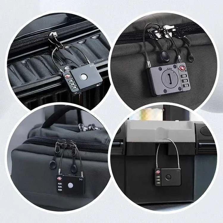 MiLi GPS Bluetooth MiLock Tracker HD-P16-L (tik Apple) bagažo užraktas juodos spalvos