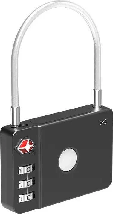 MiLi GPS Bluetooth MiLock Tracker HD-P16-L (tik Apple) bagažo užraktas juodos spalvos