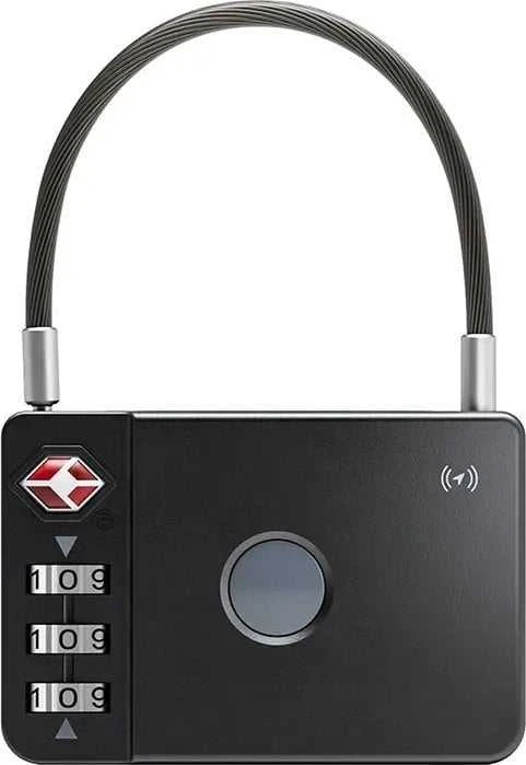 MiLi GPS Bluetooth MiLock Tracker HD-P16-L (tik Apple) bagažo užraktas juodos spalvos