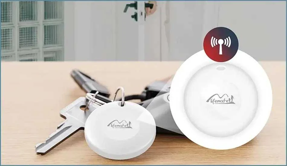 MiLi GPS Bluetooth MiTag sekiklis HD-P16 (tik Apple) + raktų pakabukas baltas