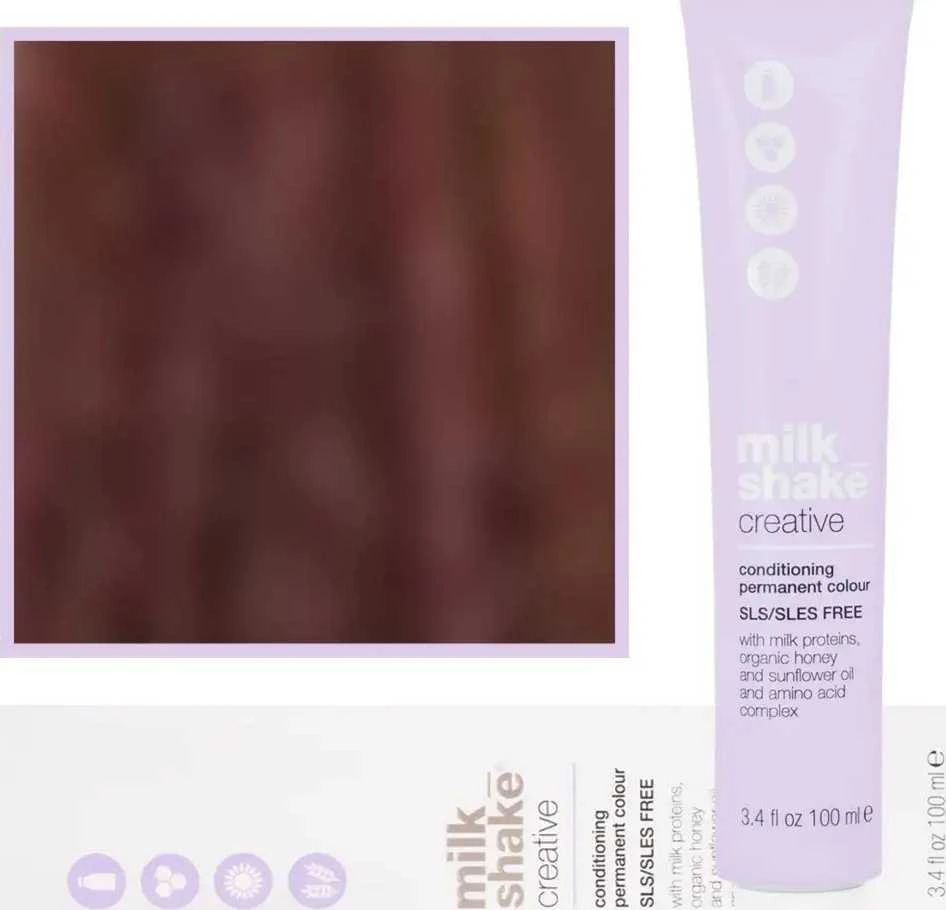Milk Shake Milk_Shake Creative Permanent Color 6.56 Raudona Mahogany Dark Skirtas šviesiems plaukams, 100 ml
