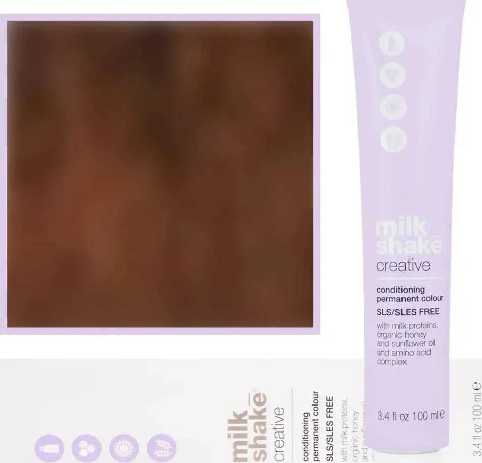 Milk Shake Milk_Shake Creative Permanent Color 7.34 Copper Golden Medium Skirtas šviesiems plaukams, 100 ml