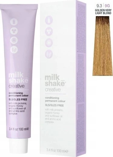Milk Shake Creative 9G plaukų dažų tūtelė ir pakuotė