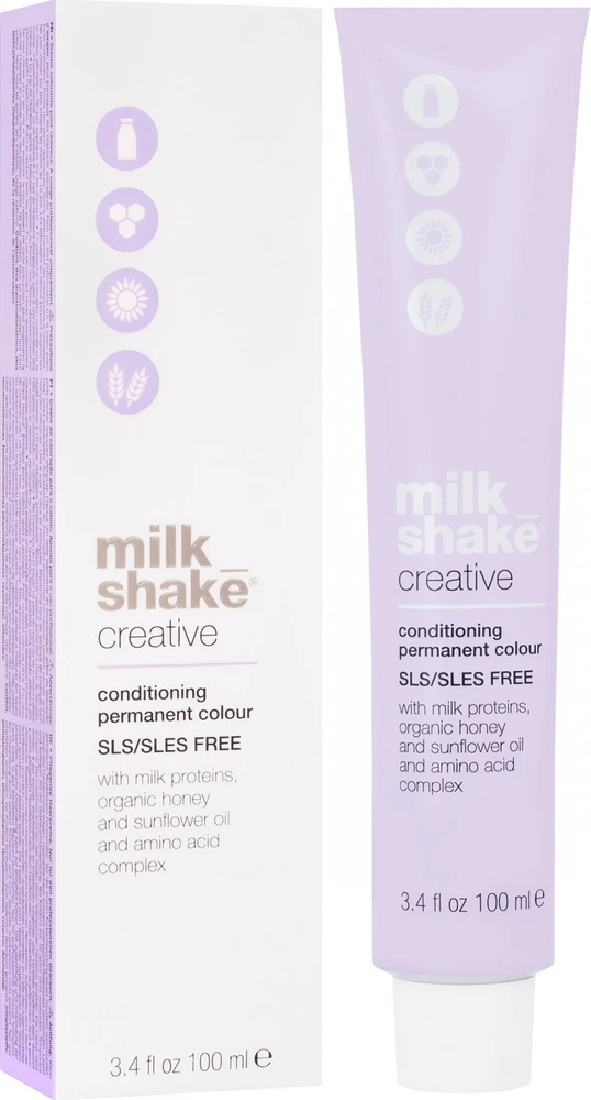 Ilgalaikiai plaukų dažai MILK SHAKE CREATIVE COLOR N:Ash Gold Medium Blond, 100 ml