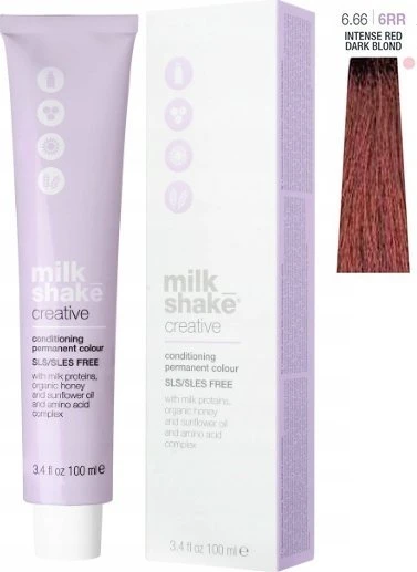 Milk Shake Milk_Shake Creative Permanent Color 6.66 Intense Raudona Dark Blond, 100 ml