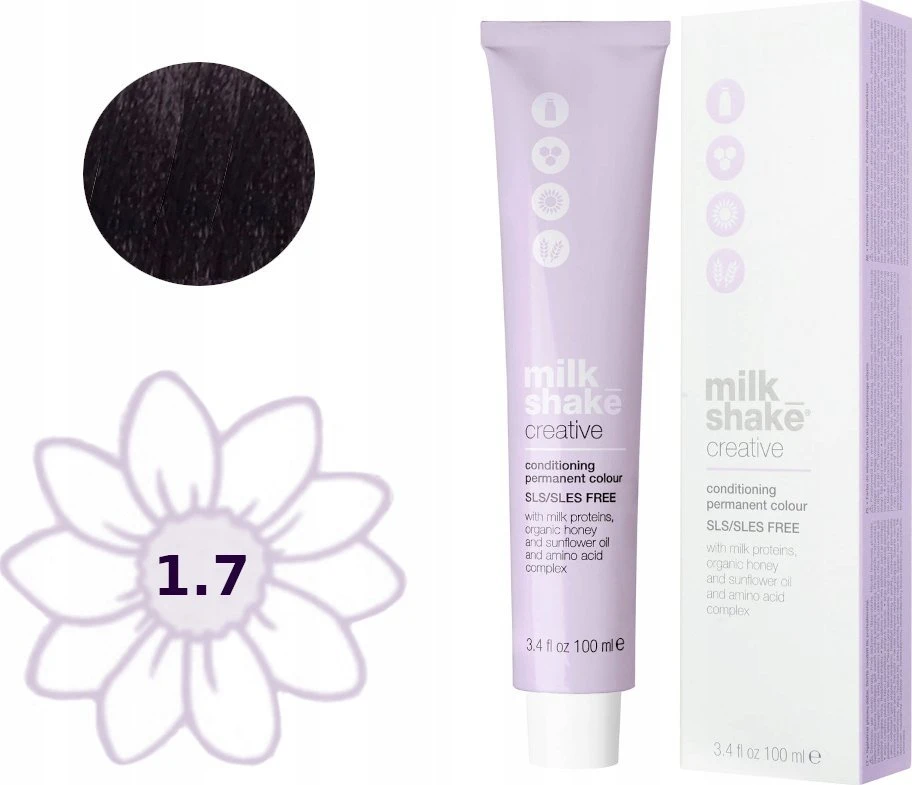 Ilgalaikiai plaukų dažai MILK SHAKE CREATIVE COLOR N:Violet Black, 100 ml