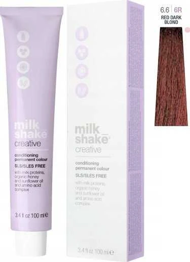 Milk Shake Milk_Shake Creative Permanent Color 6.6 Raudona Dark Blond, 100 ml
