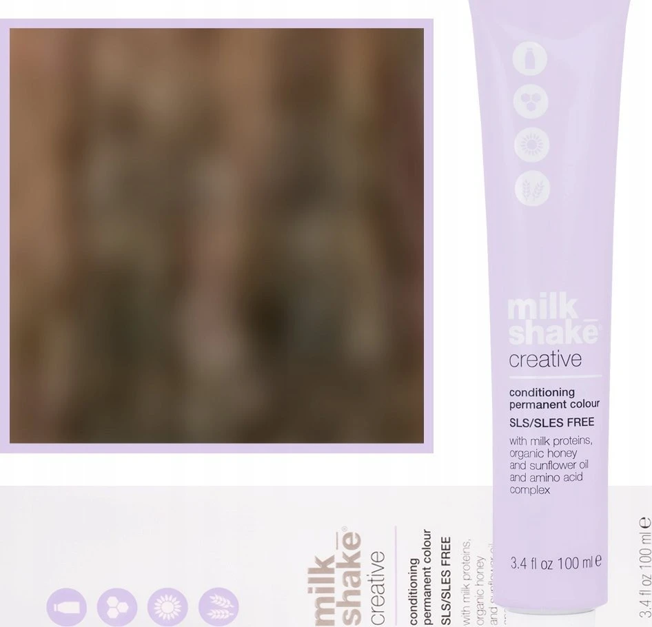 Ilgalaikiai plaukų dažai MILK SHAKE CREATIVE COLOR N:Ash Gold Medium Blond, 100 ml