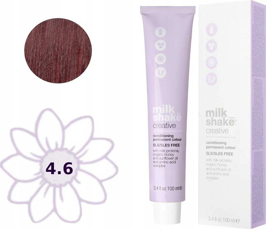 Milk Shake Creative plaukų dažai 4.6 Red Medium Brown