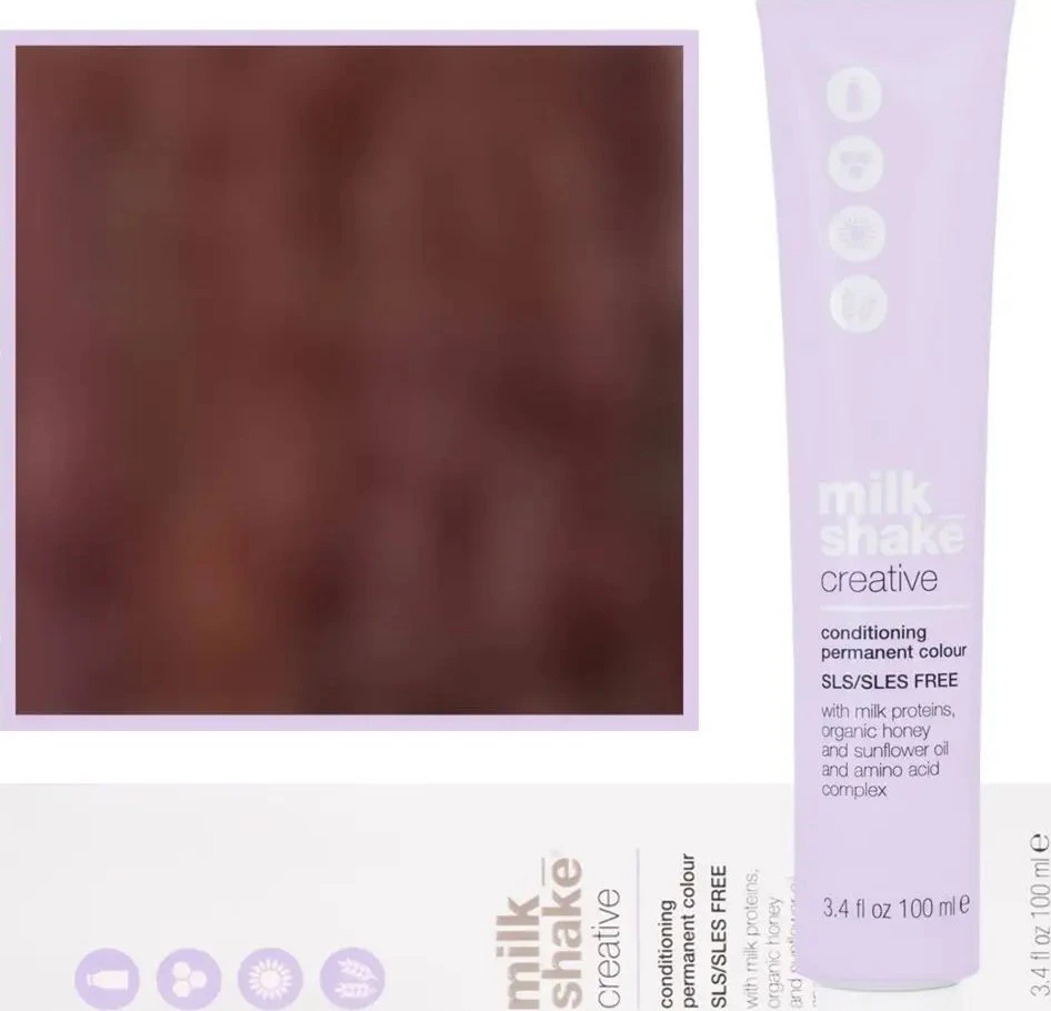 Milk Shake Milk_Shake New Creative Permanent Color 5.6 Castano Chiaro Rosso, 100 ml