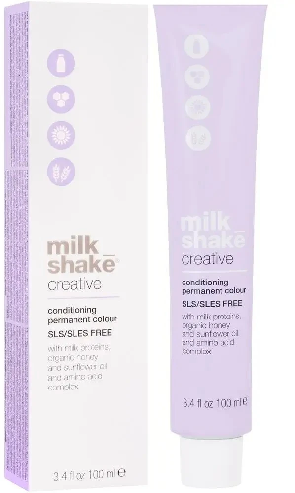 Milk Shake Milk_Shake Creative SLS/SLES Free Permanent Color ilgalaikiai plaukų dažai, atspalvis: 6.15 / 6AM Ash Mahogany Dark Blond, 100 ml