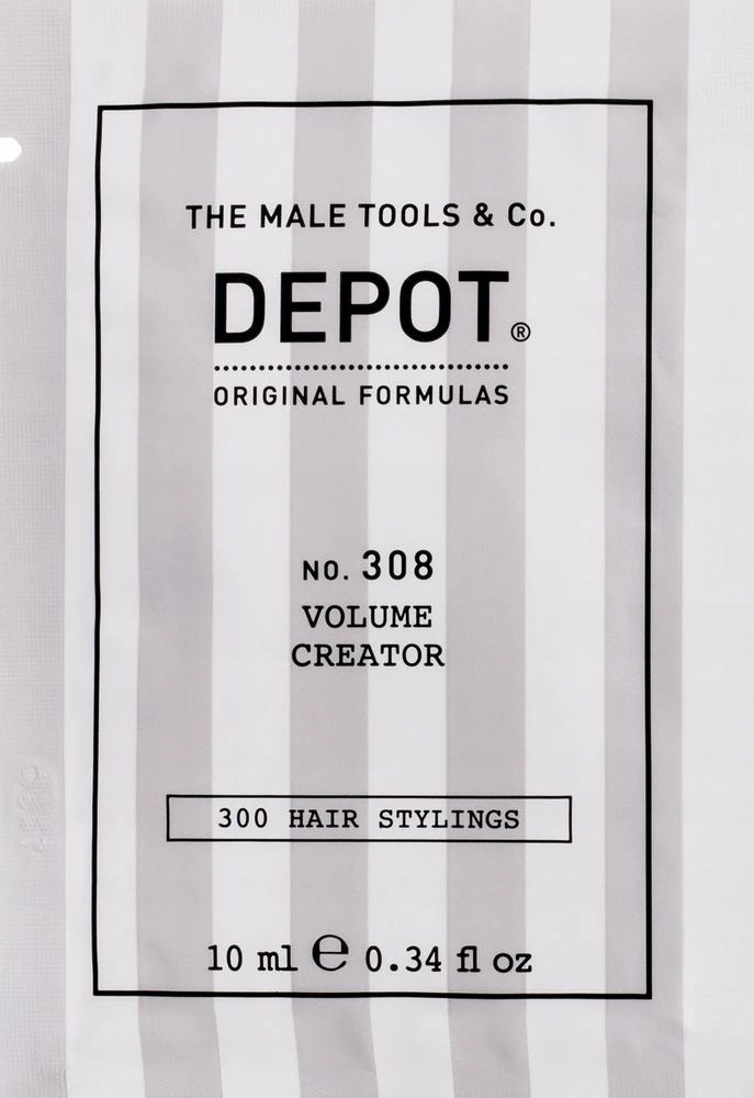 Depot 300 Hair Stylings No. 308 plaukų formavimo gelis su UV filtru, skirtas vidutinės fiksacijos plaukams, 10 ml