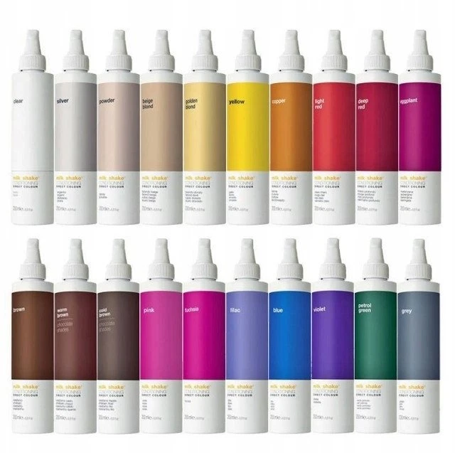 „Milk Shake Direct Colour“ plaukų dažų kondicionierius be amoniako, baklažanų skonio, 200 ml