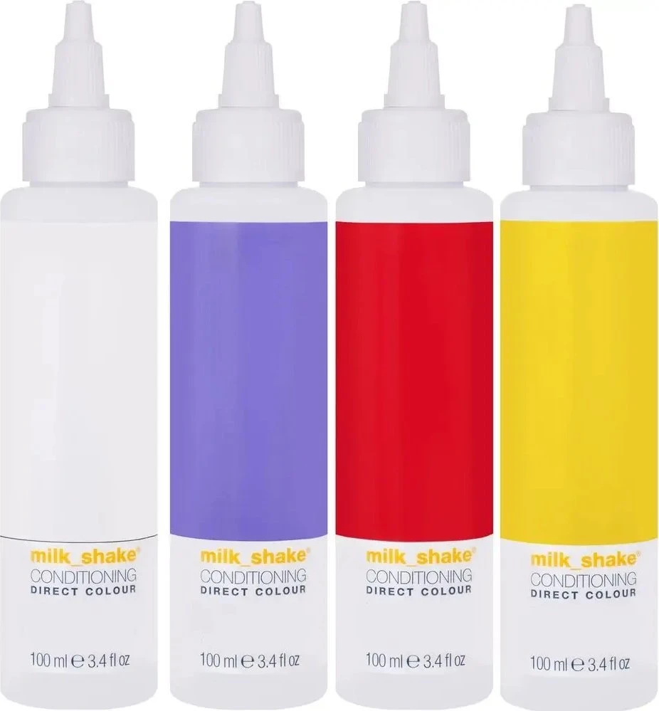 „Milk Shake Direct Colour“ plaukų dažų kondicionierius be amoniako „Geltona“, 100 ml