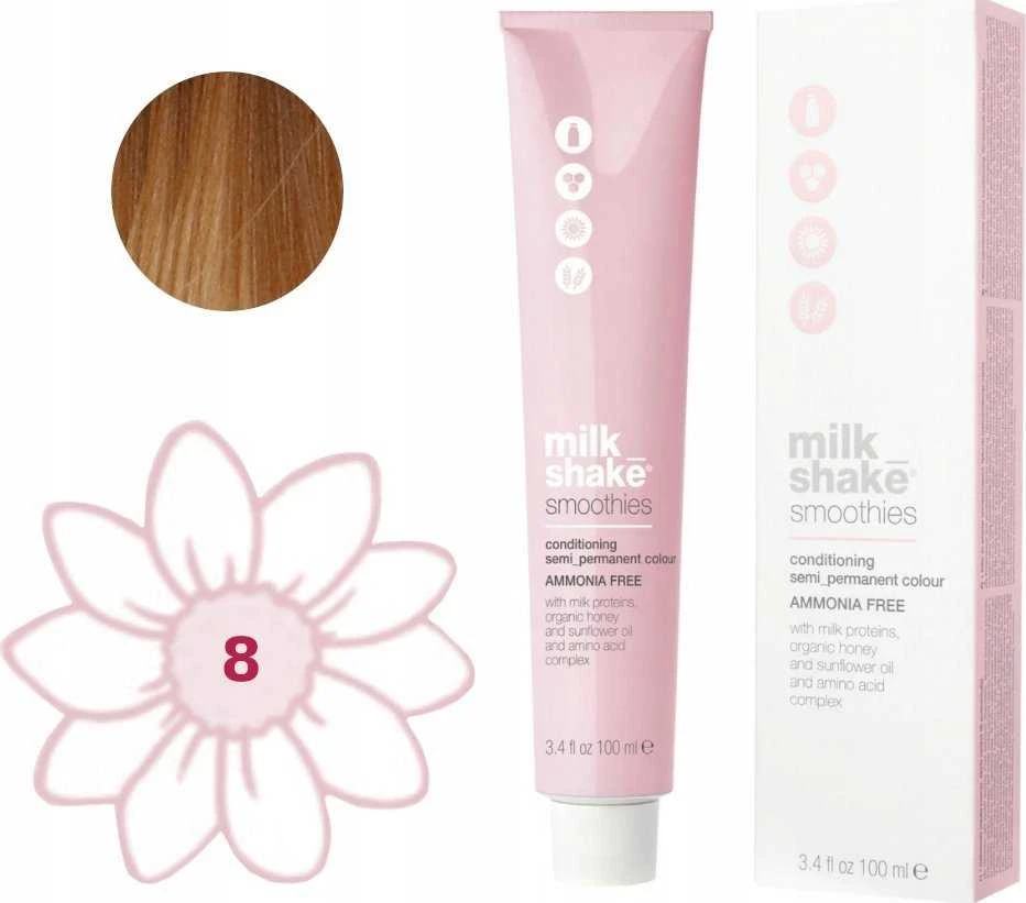 Milk Shake Milk_Shake kokteiliai pusiau nuolatinės spalvos šviesiai blondinai, 100 ml