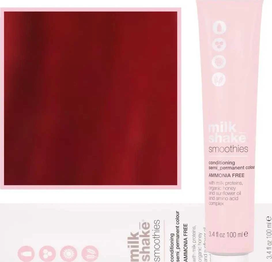 Milk Shake Milk_Shake kokteiliai pusiau nuolatinė spalva 6.66 Tamsiai Intensyvus Raudona Blond, 100 ml
