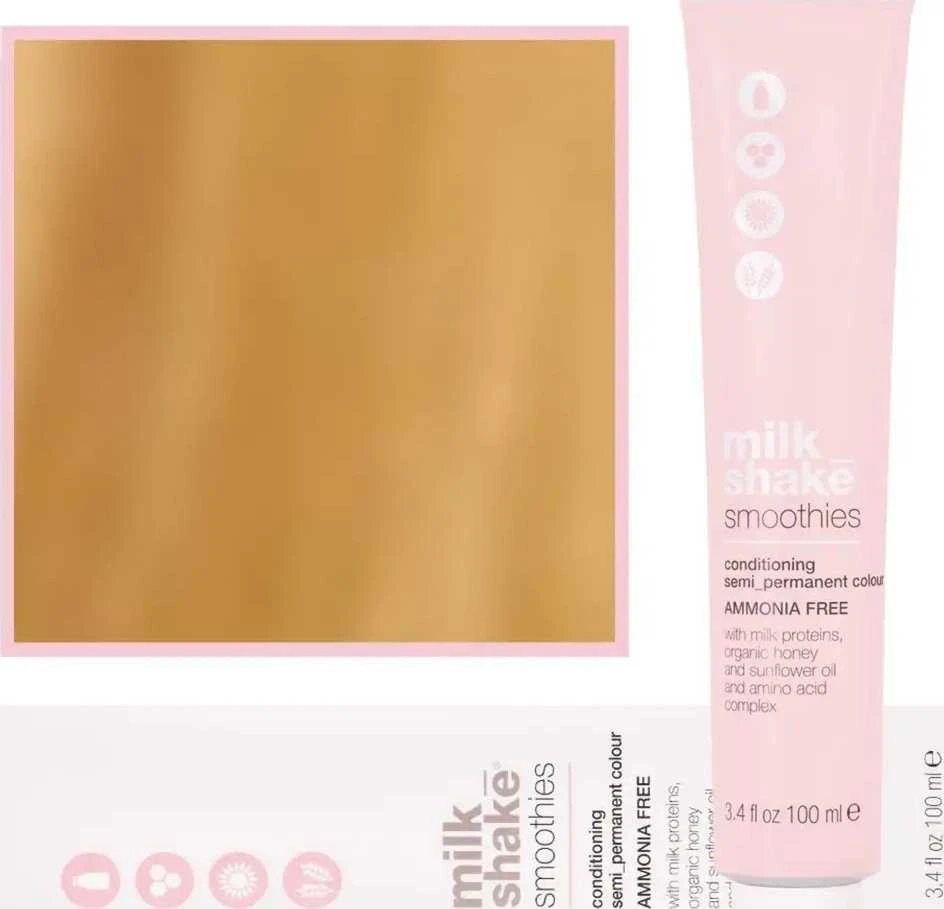 Milk Shake Milk_Shake kokteiliai pusiau nuolatinės spalvos 9,33 labai lengvas šiltas auksinis blondinas, 100 ml