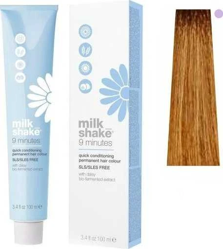 Milk Shake 9 Minutes Permanent Hair Dye 8.3 Golden Light Skirtas šviesiems plaukams, 100 ml