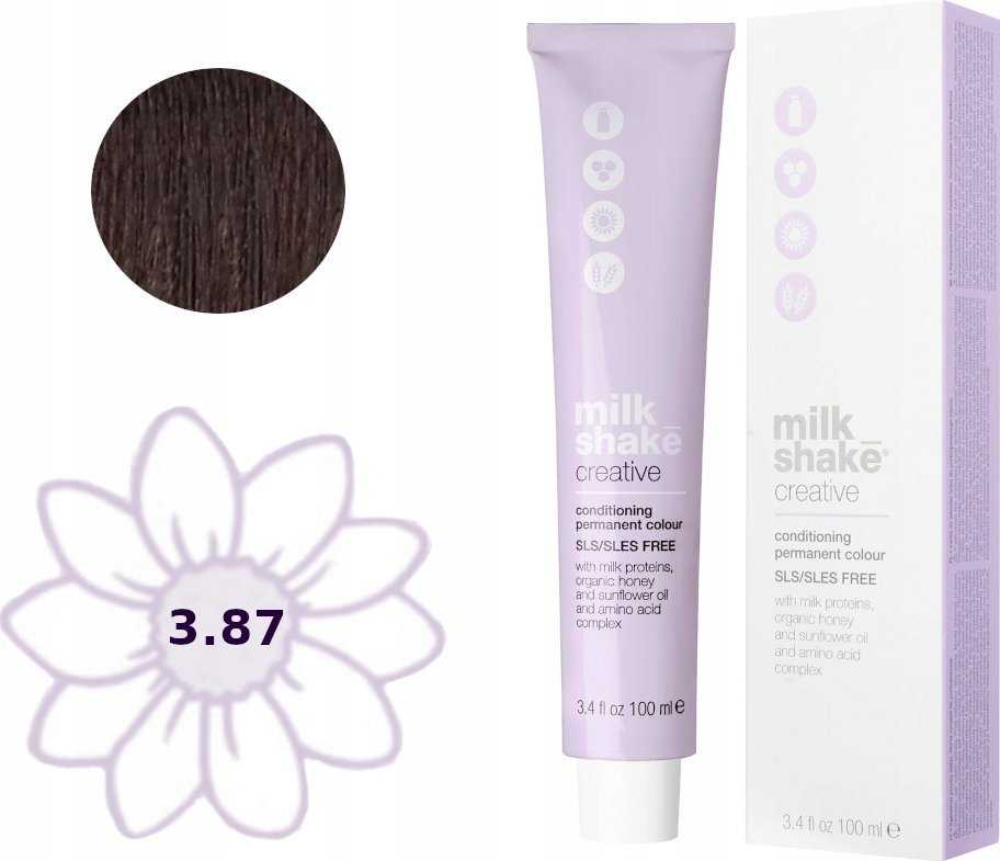„Milk Shake“ „Milk_Shake“ kūrybiniai permanentiniai dažai, 4.41 vario pelenų vidutinė ruda spalva, 100 ml