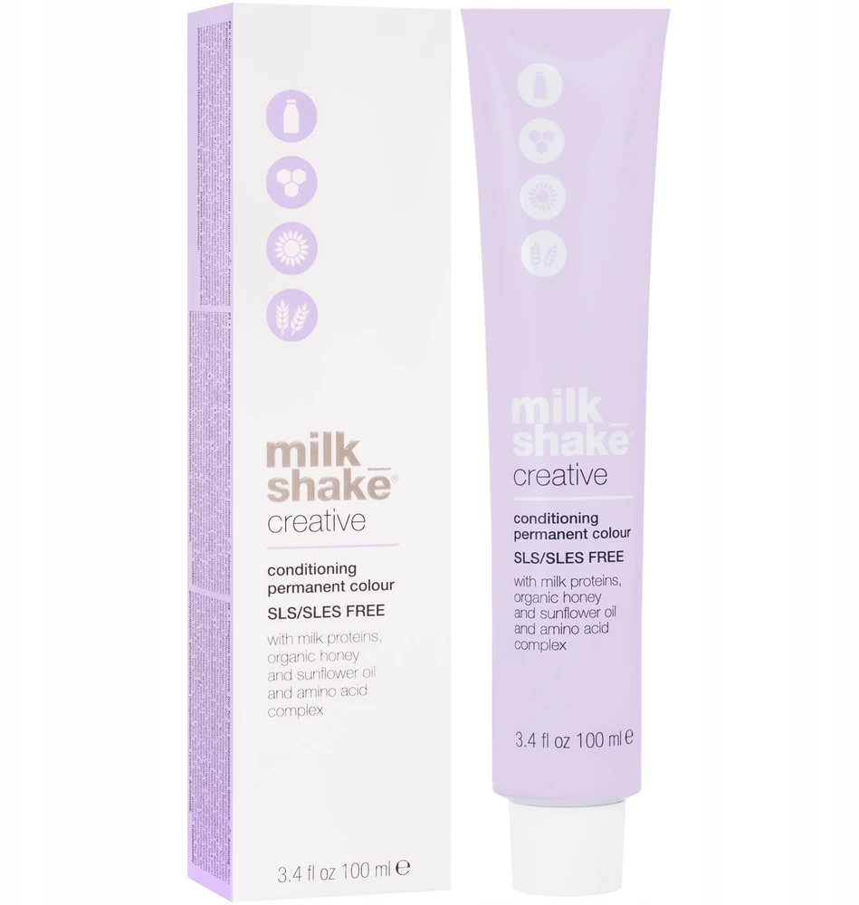 „Milk Shake Creative“ ilgalaikiai plaukų dažai be SLS/SLES, 33N, natūralūs, tamsūs kaštonai, 100 ml