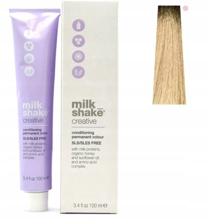 „Milk Shake Creative“ ilgalaikiai plaukų dažai be SLS/SLES, 99N labai šviesiai blondinai, 100 ml