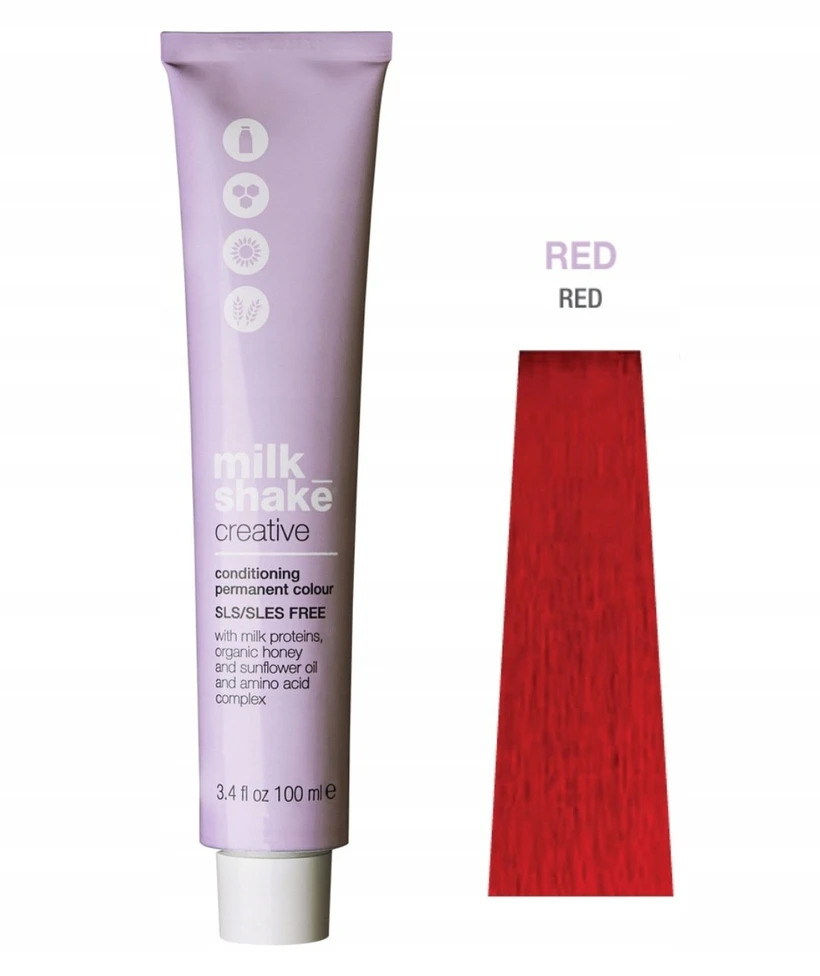 Milk Shake Creative šampūnas SLS/SLES-free Permanent Hair Dye Raudona, 100 ml