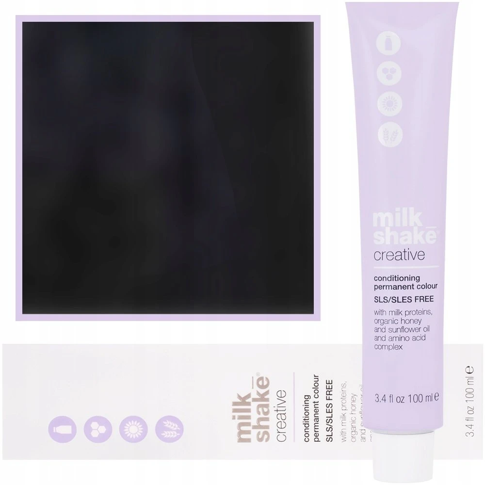 Milk Shake Creative SLS/SLES-Free Permanent Hair Dye 5.165AR Ash Raudona šviesiai rudas, 100 ml