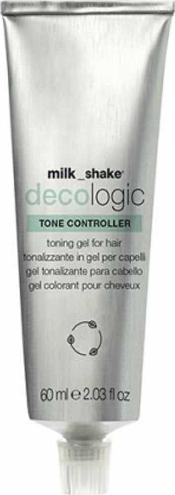 Milk Shake Pieno kokteilis „Decologic Tone Controller“ šilko baltymų plaukų dažai „Kreminis Toneris“ šviesiai pelenų blondinė šviesintiems plaukams, 60 ml