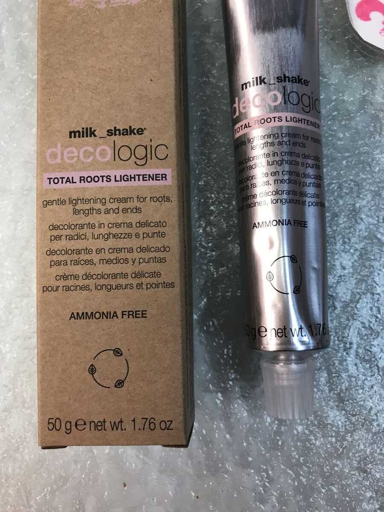 Milk Shake Pieno kokteilis „Decologic Total Roots“ šilko baltymų plaukų šviesinimo kremas, 50 g