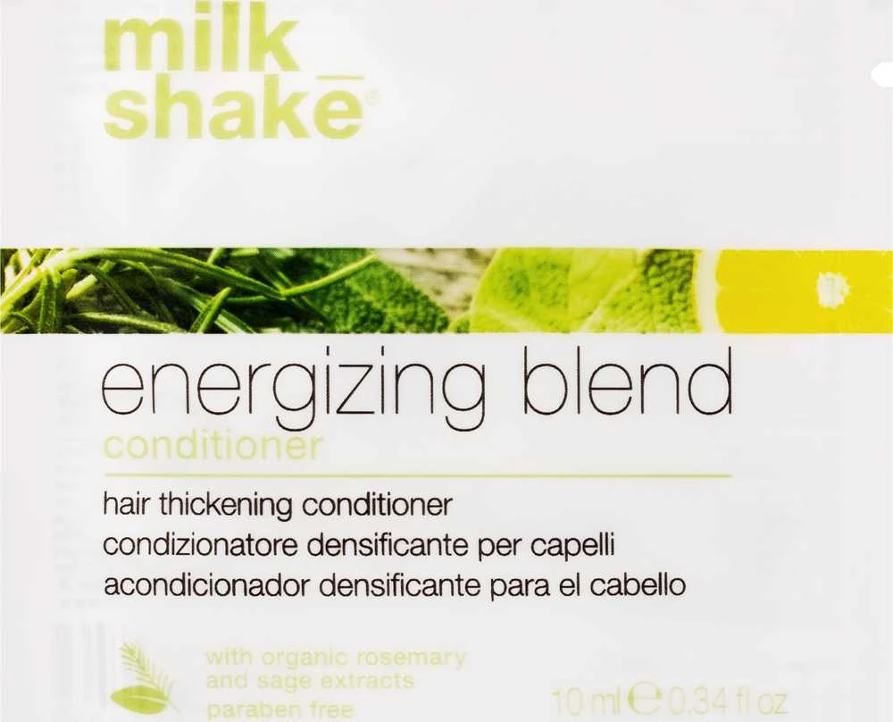 Milk Shake Pieno kokteilis „Energy Blend“ plaukų kondicionierius be parabenų, tankinantis, 10 ml